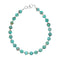 Navajo Turquoise Sterling Silver Bead Bracelet NX12297