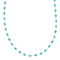 Navajo Liquid Silver And Turquoise Bead Native American Necklace NX12304