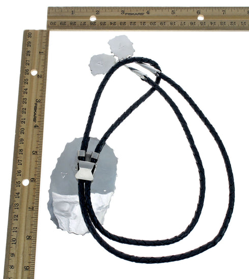 Navajo Native American Turquoise Sterling Silver Bolo Tie NX12313
