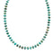 Navajo Turquoise Sterling Silver Bead Necklace NX12317