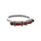 Zuni Native American Coral Silver Ring Size 7-1/4 NX12389