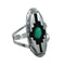 Native American Sterling Silver Turquoise Jewelry Ring Size 7 NX12335