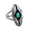 Navajo Turquoise Sterling Silver Jewelry Ring Size 5-3/4 NX12338