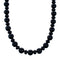 Authentic Onyx Sterling Silver Native American Bead Necklace NX12438
