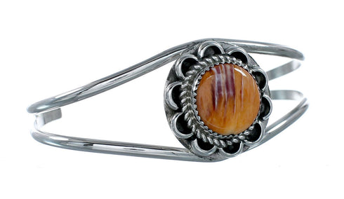 Native American Navajo Oyster Shell Sterling Silver Cuff Bracelet NX12447