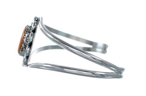 Native American Navajo Oyster Shell Sterling Silver Cuff Bracelet NX12447