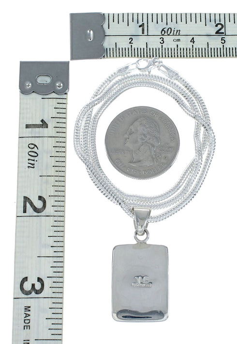Sterling Silver Italian Snake Chain Multicolor Sterling Silver Pendant NX12492