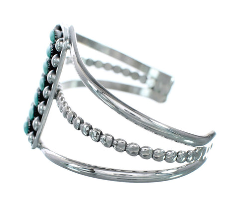 Navajo Turquoise Sterling Silver Cuff Bracelet NX12498