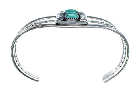 Navajo Turquoise Sterling Silver Cuff Bracelet NX12498