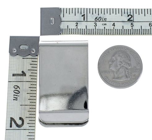 Navajo Turquoise Sterling Silver Multistone Money Clip NX12470
