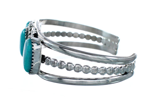 Turquoise Sterling Silver Native American Cuff Bracelet NX12456