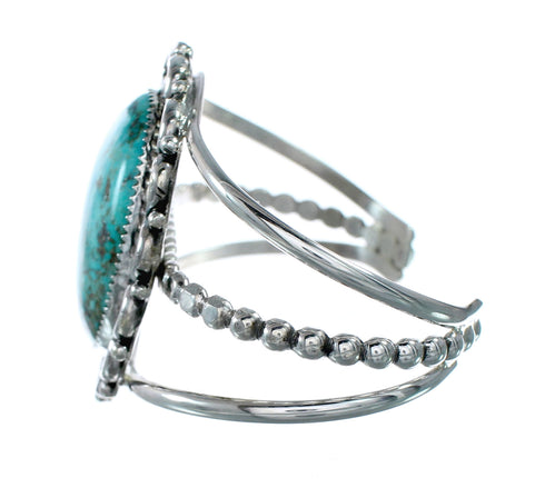 Genuine Navajo Large Turquoise Sterling Silver Cuff Bracelet NX12464