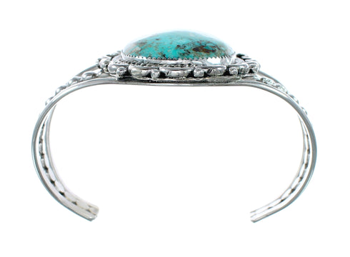 Genuine Navajo Large Turquoise Sterling Silver Cuff Bracelet NX12464