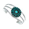 Navajo Turquoise Needlepoint Sterling Silver Cuff Bracelet NX12469