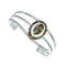 Navajo Sterling Silver And Multicolor Inlay Southwest Cuff Bracelet NX12499