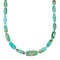 Genuine Navajo Carico Lake Turquoise Sterling Silver Bead Necklace NX12473