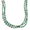 Genuine Navajo 3-Strand Turquoise Sterling Silver Bead Necklace NX12483