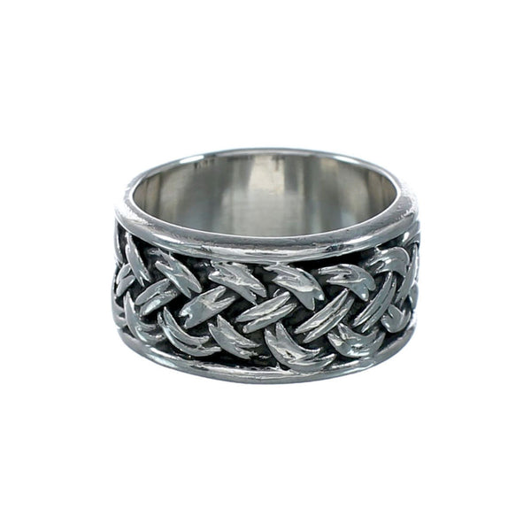 Navajo Authentic Sterling Silver Band Ring Size 6-1/4 NX12504