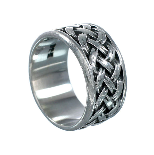 Navajo Authentic Sterling Silver Band Ring Size 6-1/4 NX12504