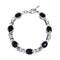 Onyx Navajo Sterling Silver Link Bracelet NX12468