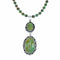 Native American Navajo Kingman Turquoise Sterling Silver Necklace NX12510