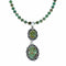 Genuine Navajo Kingman Turquoise Sterling Silver Necklace NX12513
