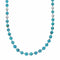 Navajo Turquoise Sterling Silver Bead Necklace NX12516