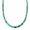 Navajo Turquoise Sterling Silver Bead Necklace NX12521