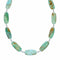 Genuine Native American Navajo Carico Lake Turquoise Sterling Silver Bead Necklace NX12519