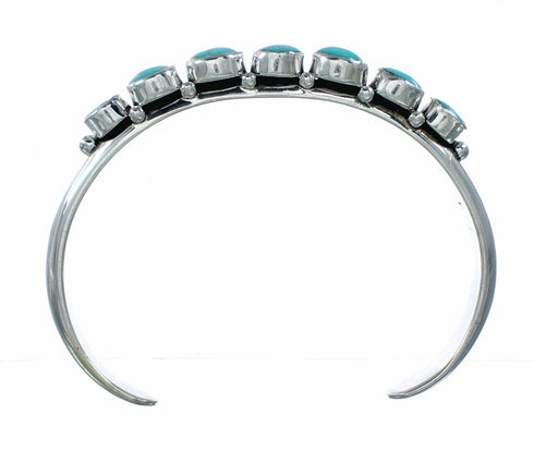 Genuine Navajo Sterling Silver Turquoise Cuff Bracelet NX12523