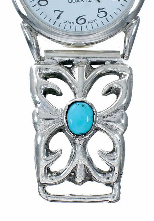 Genuine Navajo Sterling Silver Turquoise Watch NX12546