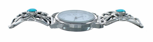 Genuine Navajo Sterling Silver Turquoise Watch NX12546