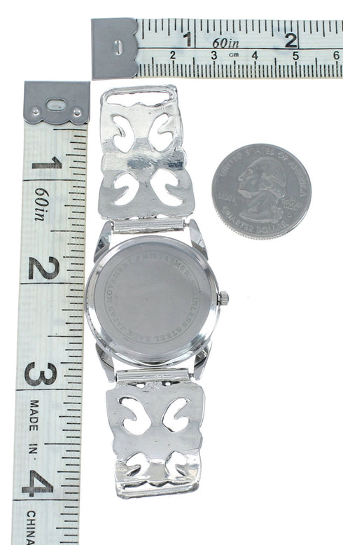 Genuine Navajo Sterling Silver Turquoise Watch NX12546