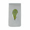 Navajo Sterling Silver And Turquoise Tear Drop Inlay Money Clip NX12533