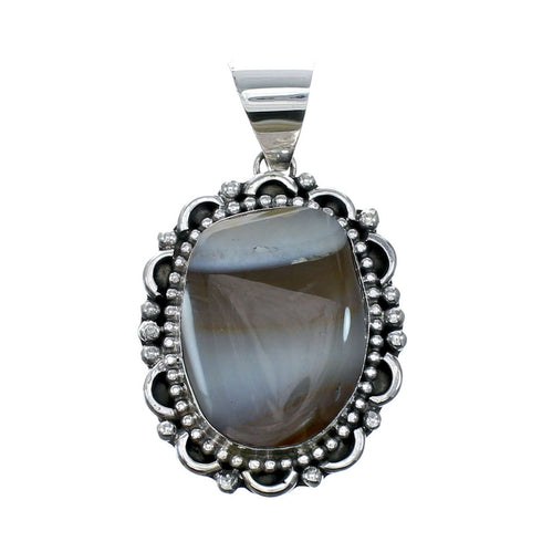 Genuine Australian Opal Sterling Silver Pendant NX12588
