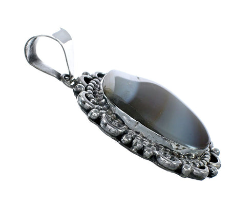 Genuine Australian Opal Sterling Silver Pendant NX12588