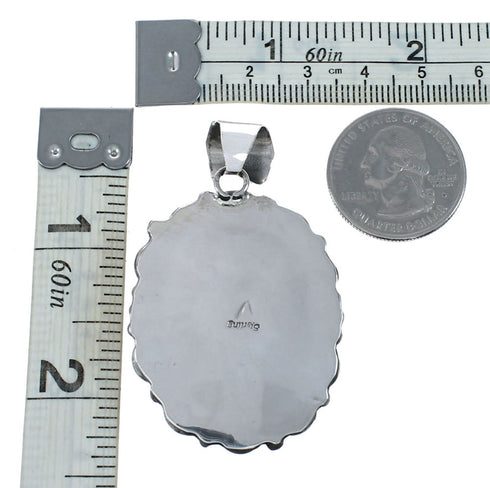 Genuine Australian Opal Sterling Silver Pendant NX12588
