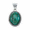 Native American Navajo Turquoise Sterling Silver Pendant NX12528