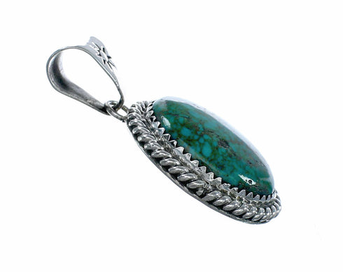 Native American Navajo Turquoise Sterling Silver Pendant NX12528