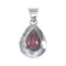 Navajo Sterling Silver Rhodochrosite Tear Drop Pendant NX12592