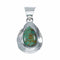 Sterling Silver Turquoise Navajo Tear Drop Pendant NX12591
