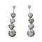 Genuine Sterling Silver Native American Navajo Post Bead Earrings NX12539
