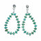 Navajo Turquoise Sterling Silver Bead Post Earrings NX12543
