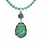 Native American Navajo Turquoise Sterling Silver Necklace NX12571