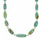 Genuine Native American Navajo Kingman Turquoise Sterling Silver Bead Necklace NX12560