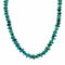 Genuine Kingman Navajo Turquoise Sterling Silver Bead Necklace NX12561