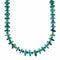 Genuine Kingman Navajo Turquoise Sterling Silver Bead Necklace NX12557