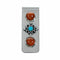 Native American Turquoise Coral Sterling Silver Navajo Money Clip NX12548