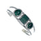 Navajo Malachite Silver Cuff Bracelet NX12581