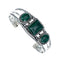 Navajo Malachite Silver Cuff Bracelet NX12582